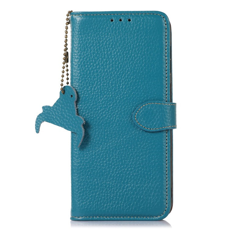 For Asus ROG Phone 8 5G / Phone 8 Pro 5G Litchi Texture Phone Case RFID Blocking Wallet Phone Cover - Blue