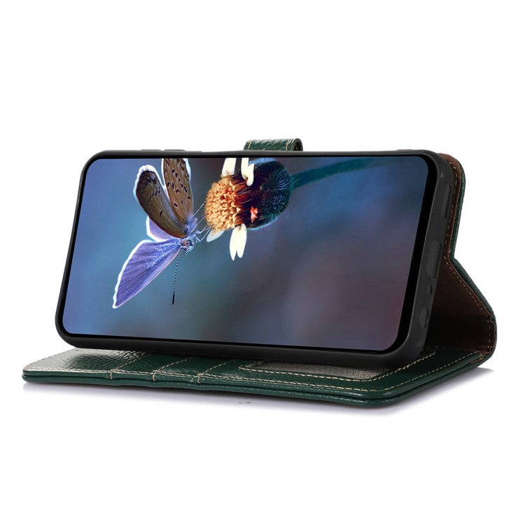 For Asus ROG Phone 8 5G / Phone 8 Pro 5G Litchi Texture Phone Case RFID Blocking Wallet Phone Cover - Green