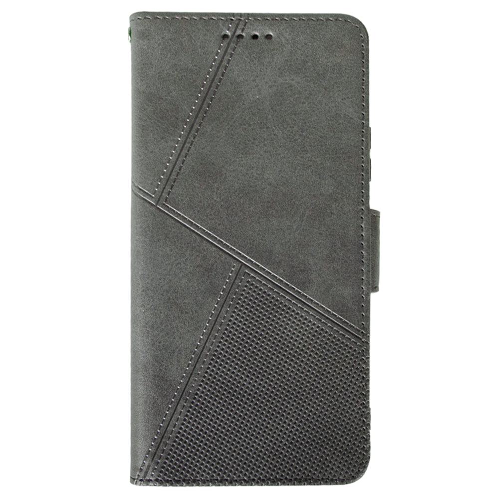 IDEWEI For Samsung Galaxy S24+ Calf Texture Leather Case Wallet Phone Cover - Black
