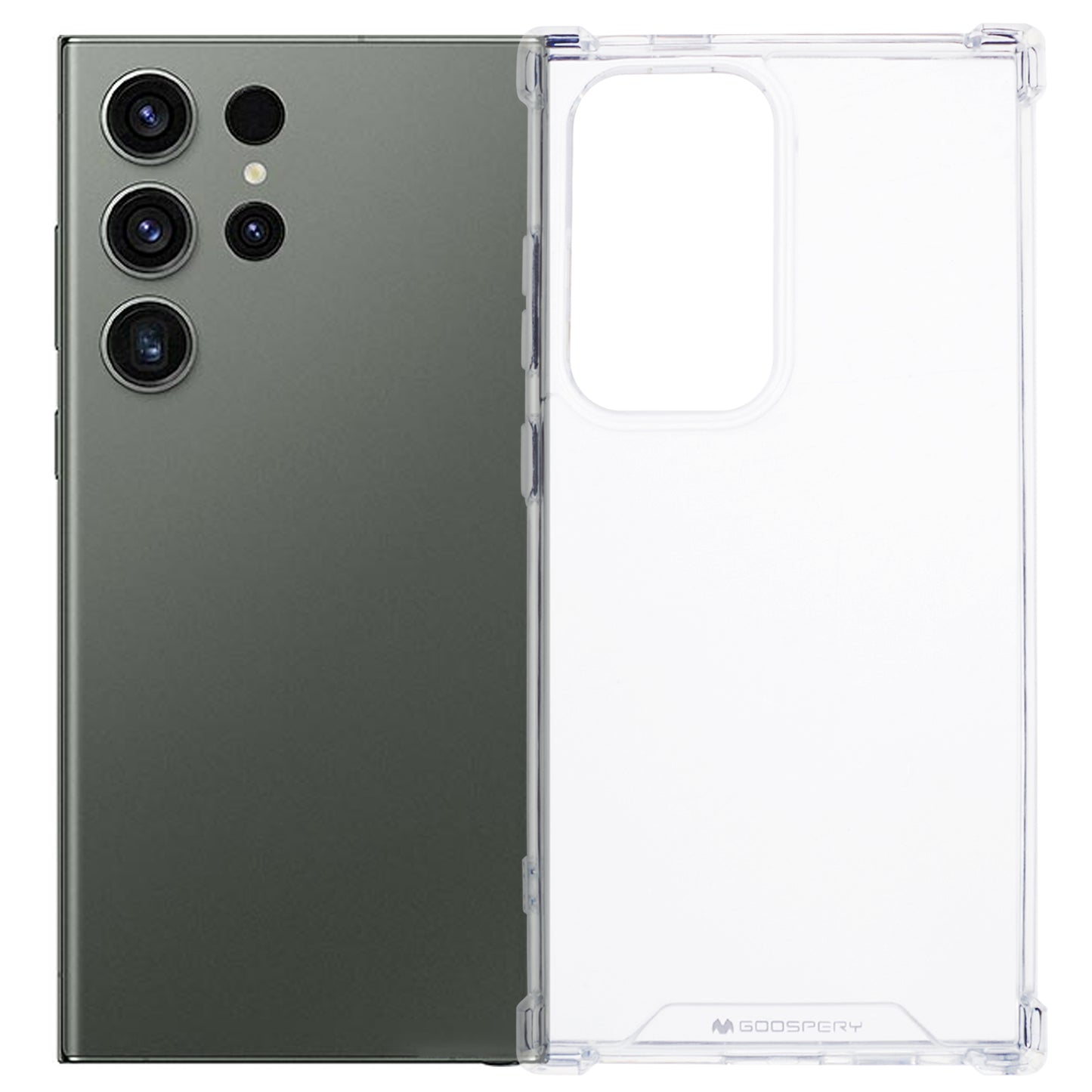 MERCURY GOOSPERY For Samsung Galaxy S24 Ultra Case Clear Cover TPU+Acrylic Drop Protection