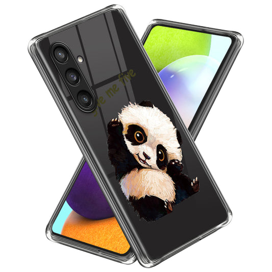 For Samsung Galaxy S24 Phone Case Slim TPU Cover Pattern Printing - Panda