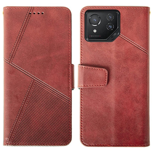 IDEWEI For Asus ROG Phone 8 5G / Phone 8 Pro 5G  Leather Case Calf Texture Wallet Phone Cover - Red