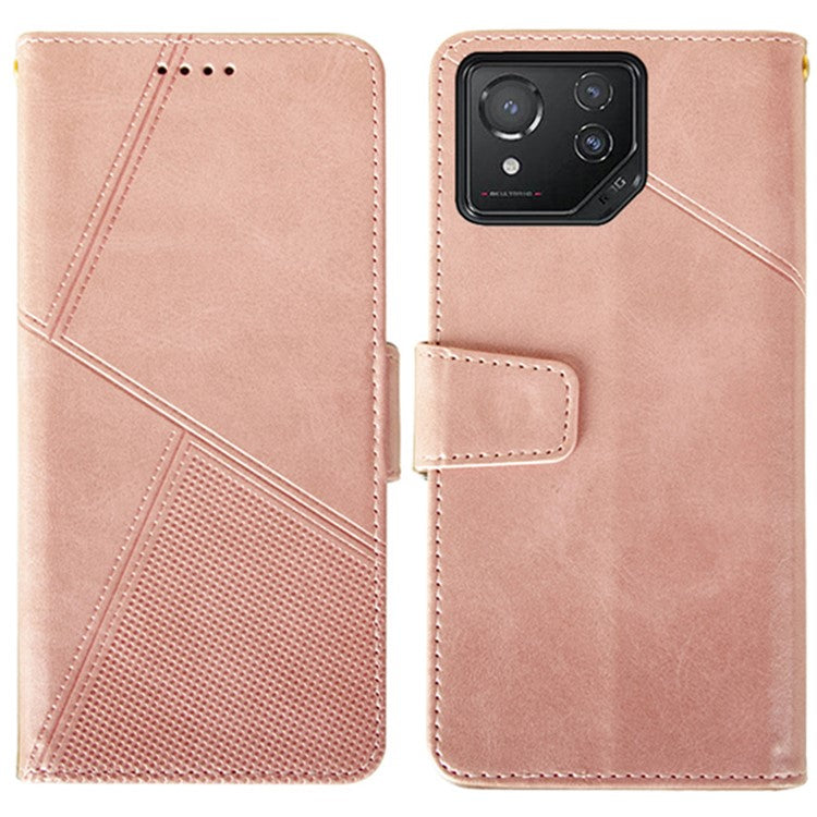 IDEWEI For Asus ROG Phone 8 5G / Phone 8 Pro 5G  Leather Case Calf Texture Wallet Phone Cover - Pink