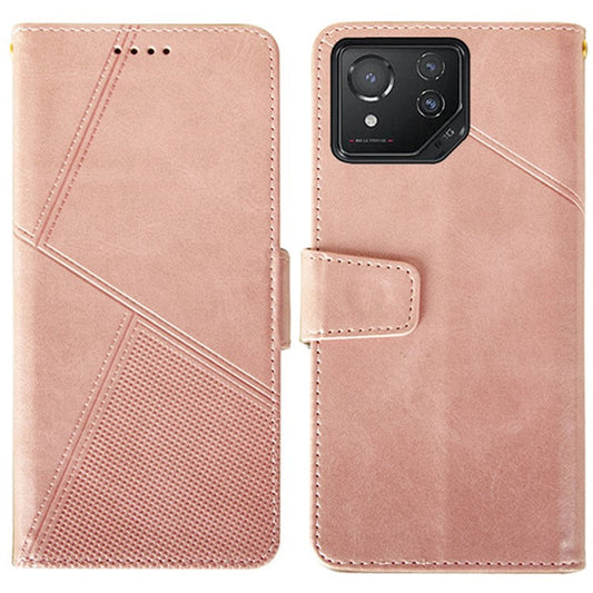 IDEWEI For Asus ROG Phone 8 5G / Phone 8 Pro 5G  Leather Case Calf Texture Wallet Phone Cover - Pink