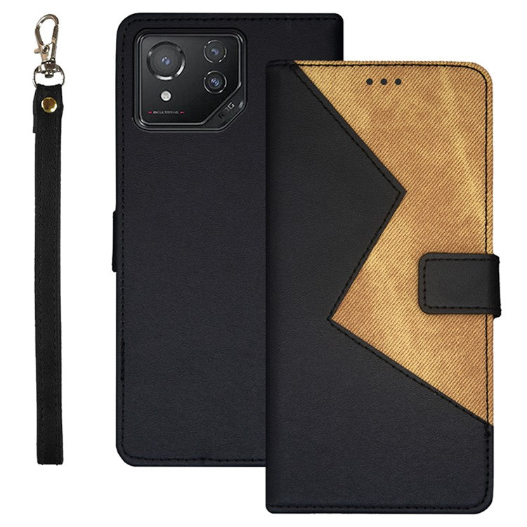 IDEWEI For Asus ROG Phone 8 5G / Phone 8 Pro 5G Phone Case Leather Cover with Card Slots - Black