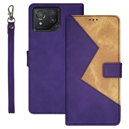 IDEWEI For Asus ROG Phone 8 5G / Phone 8 Pro 5G Phone Case Leather Cover with Card Slots - Purple