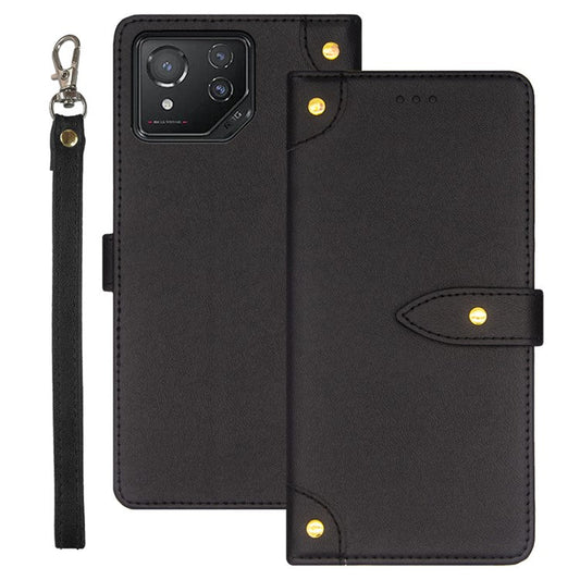 IDEWEI For Asus ROG Phone 8 5G / Phone 8 Pro 5G Case Drop-resistant Leather Card Holder Phone Cover - Black