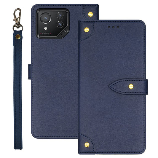 IDEWEI For Asus ROG Phone 8 5G / Phone 8 Pro 5G Case Drop-resistant Leather Card Holder Phone Cover - Blue