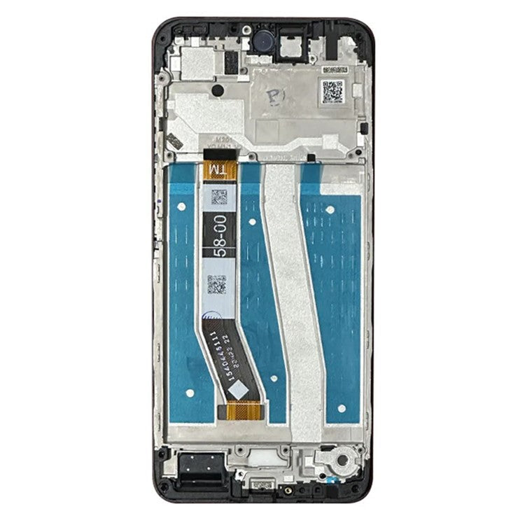 For Motorola Moto G14 4G Grade B LCD Screen and Digitizer Assembly + Frame Replacement Part (without Logo) - Blue
