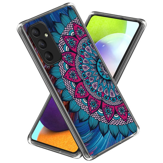 TPU Case for Samsung Galaxy A35 5G Phone Back Cover Pattern Printing - Mandala Flower