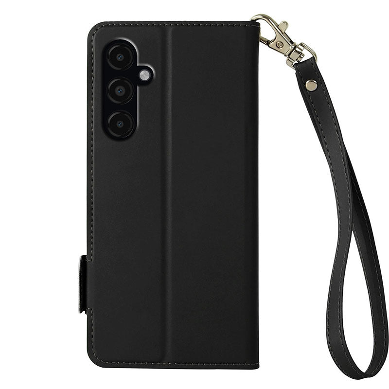 For Samsung Galaxy S24+ Flip Stand Phone Cover Shockproof Card Slot PU Leather Phone Case - Black