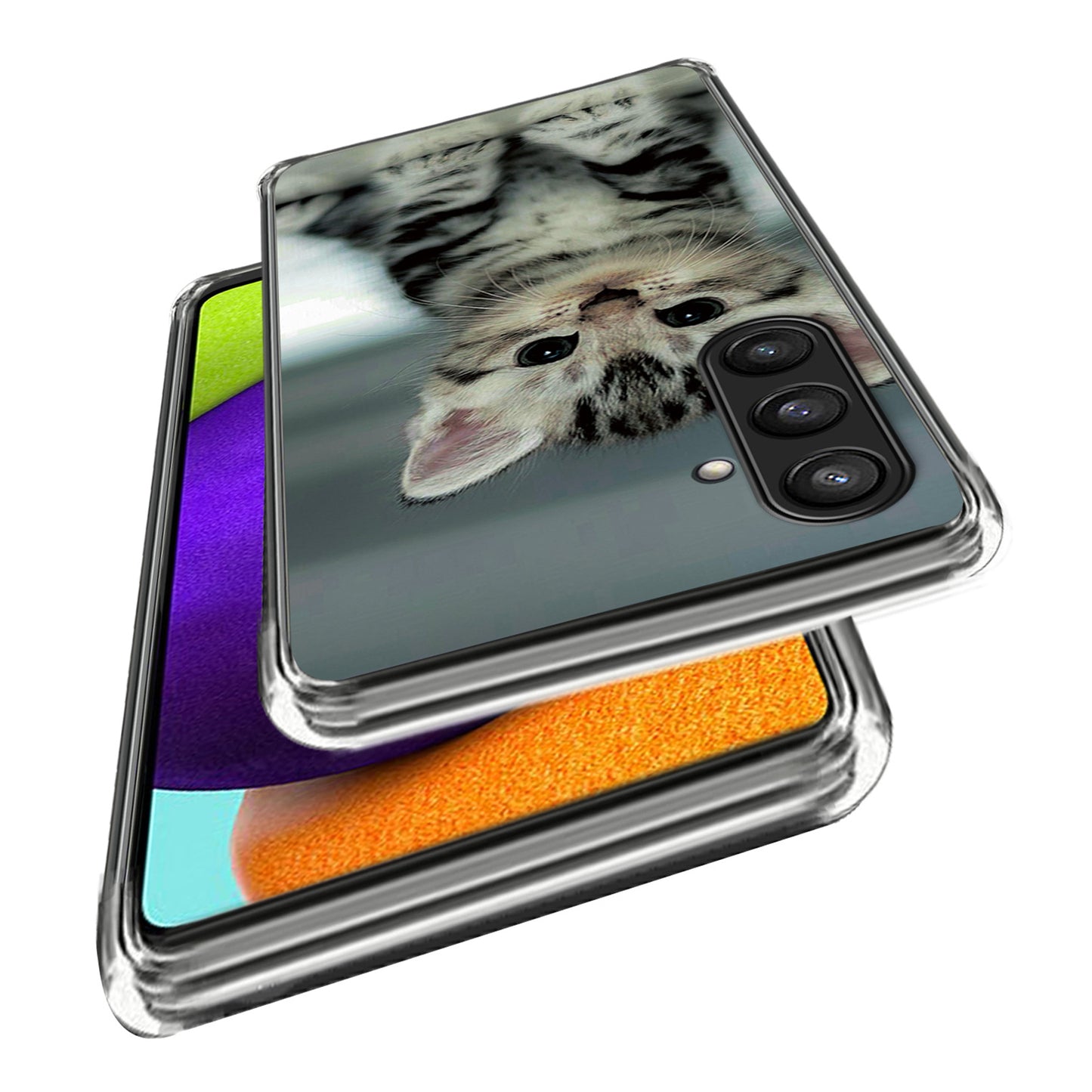 For Samsung Galaxy S24+ TPU Case Pattern Printed Anti-scratch Phone Cover - Cute Cat