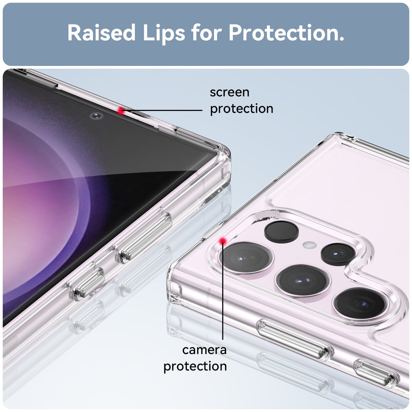 For Samsung Galaxy S24 Ultra Case Candy Series Flexible TPU Cell Phone Cover - Transparent