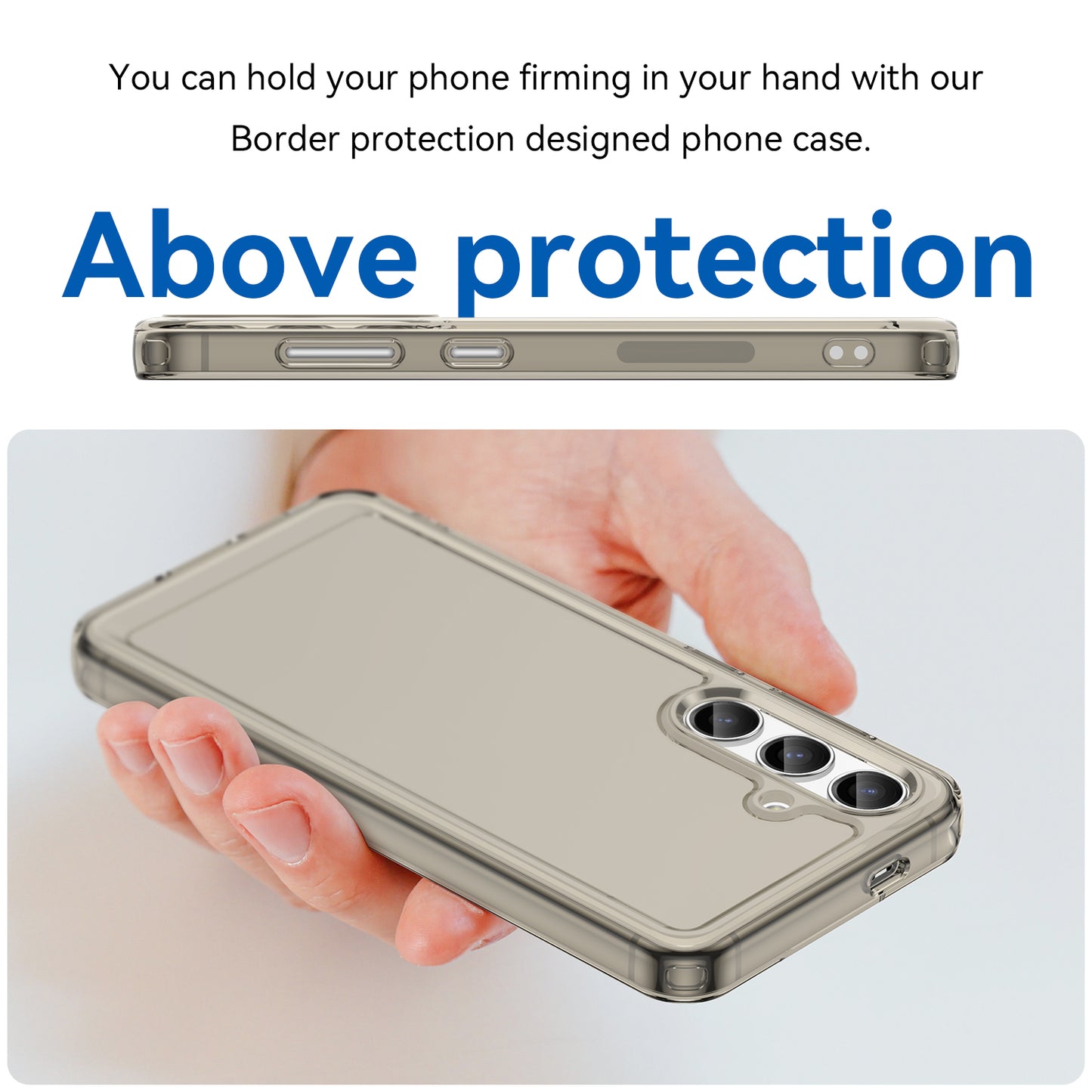 Candy Series for Samsung Galaxy S24 Case Shockproof Soft TPU Phone Back Cover - Transparent