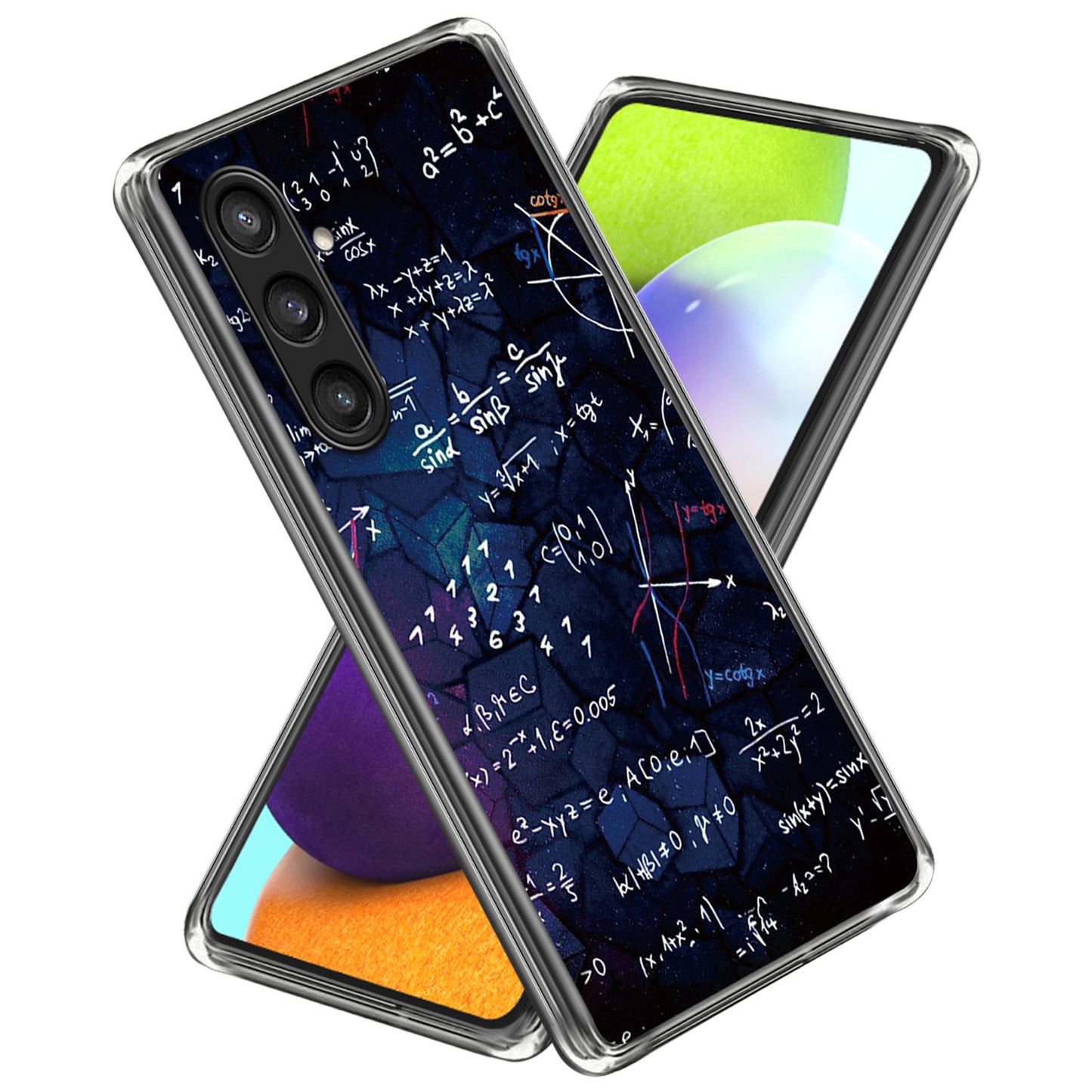 For Samsung Galaxy S24 Phone Case Thin Flexible TPU Back Cover IMD Pattern - Equation