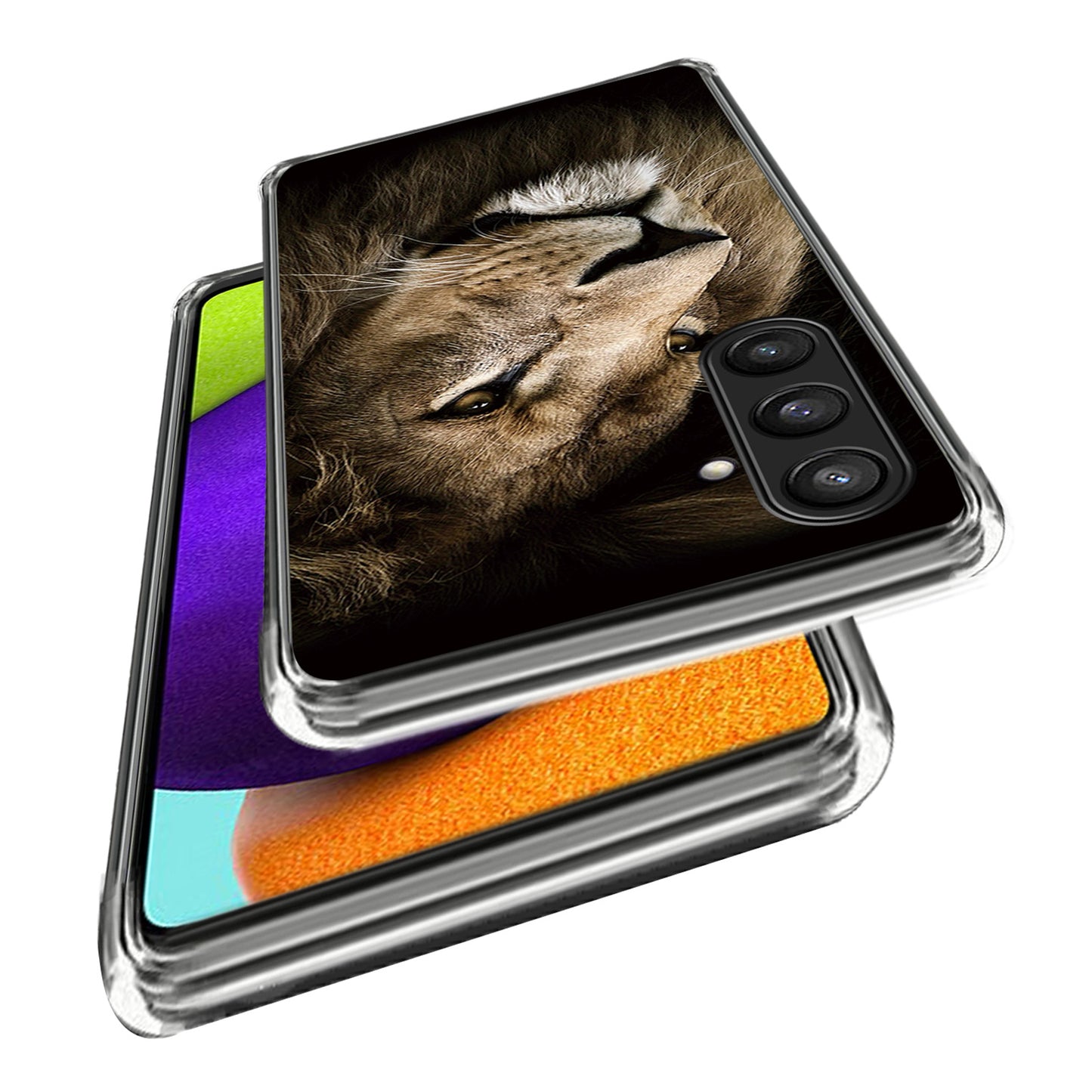 For Samsung Galaxy S24 Phone Case Thin Flexible TPU Back Cover IMD Pattern - Lion