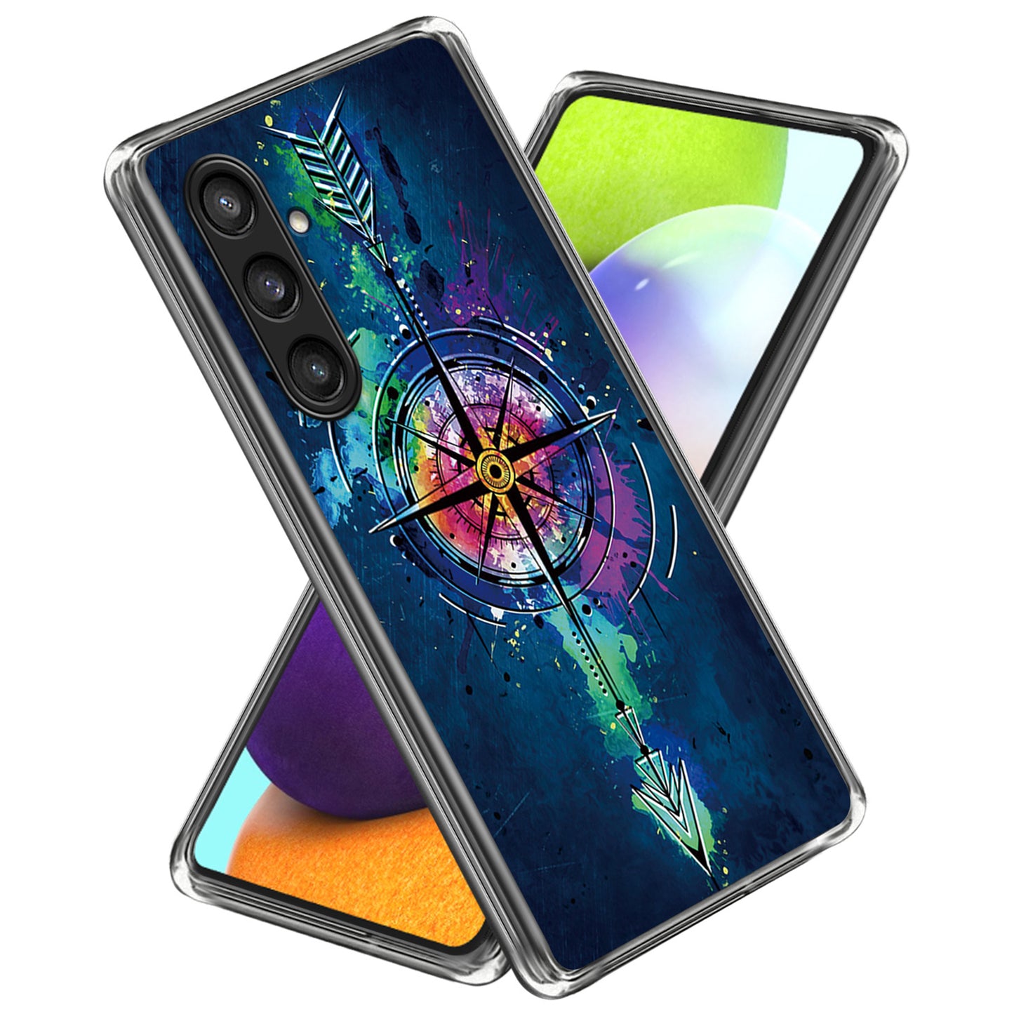 For Samsung Galaxy S24 Phone Case Thin Flexible TPU Back Cover IMD Pattern - Arrow