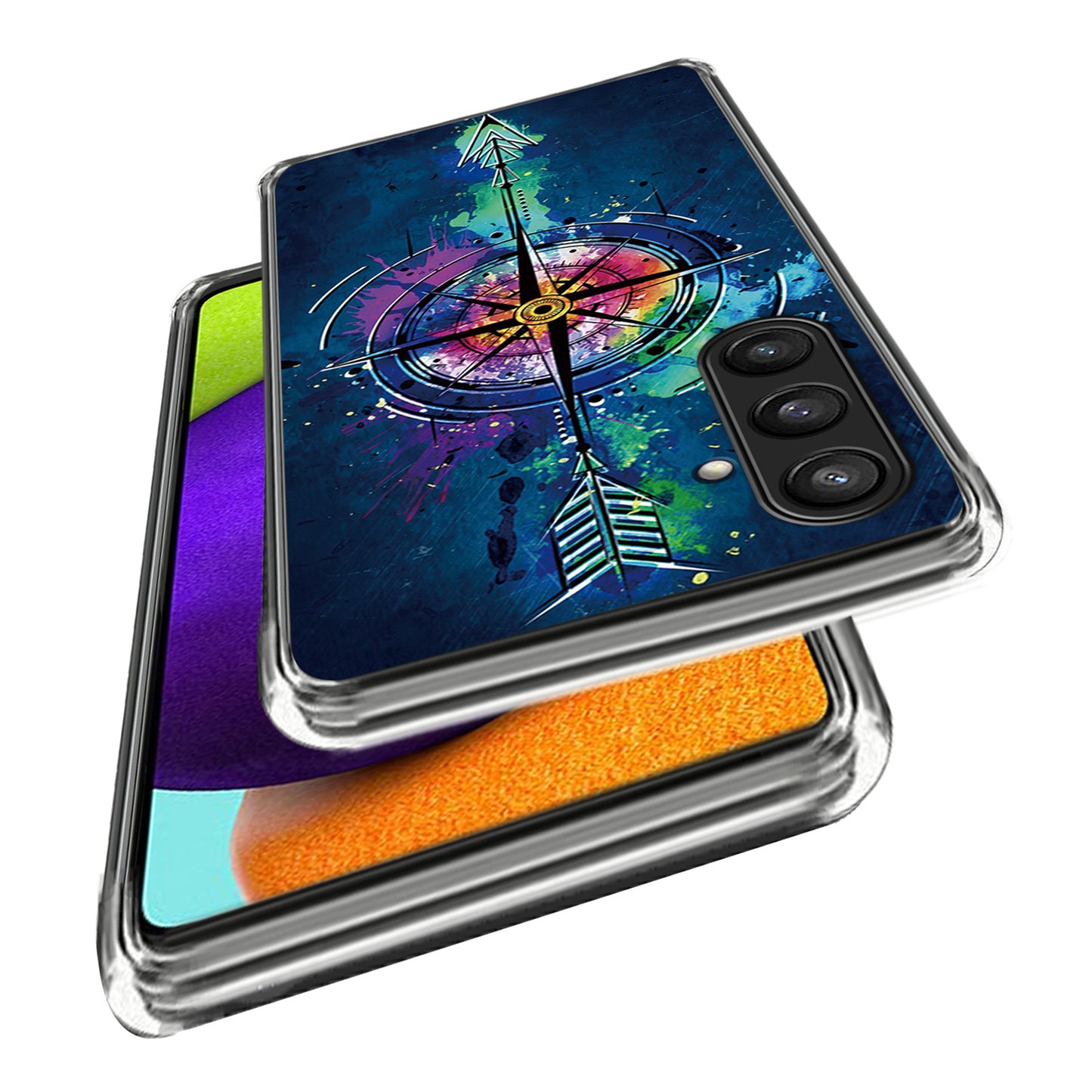 For Samsung Galaxy S24 Phone Case Thin Flexible TPU Back Cover IMD Pattern - Arrow