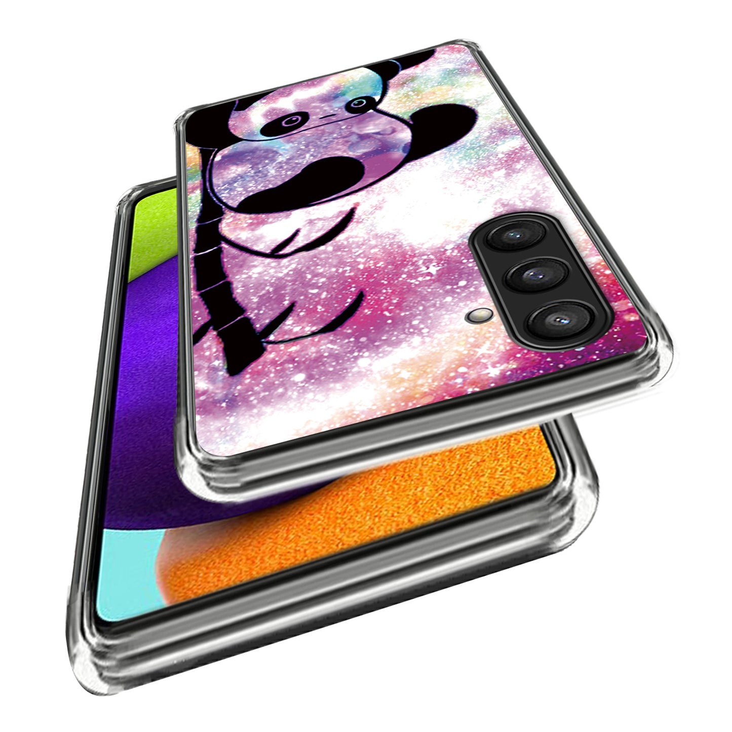 For Samsung Galaxy S24 Phone Case Thin Flexible TPU Back Cover IMD Pattern - Panda
