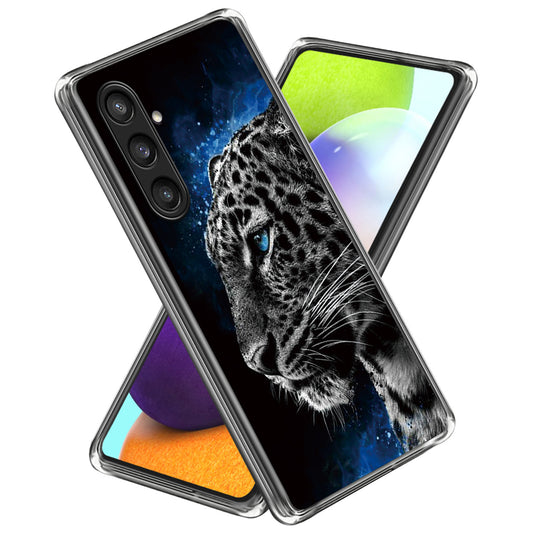 For Samsung Galaxy S24 Phone Case Thin Flexible TPU Back Cover IMD Pattern - Tiger
