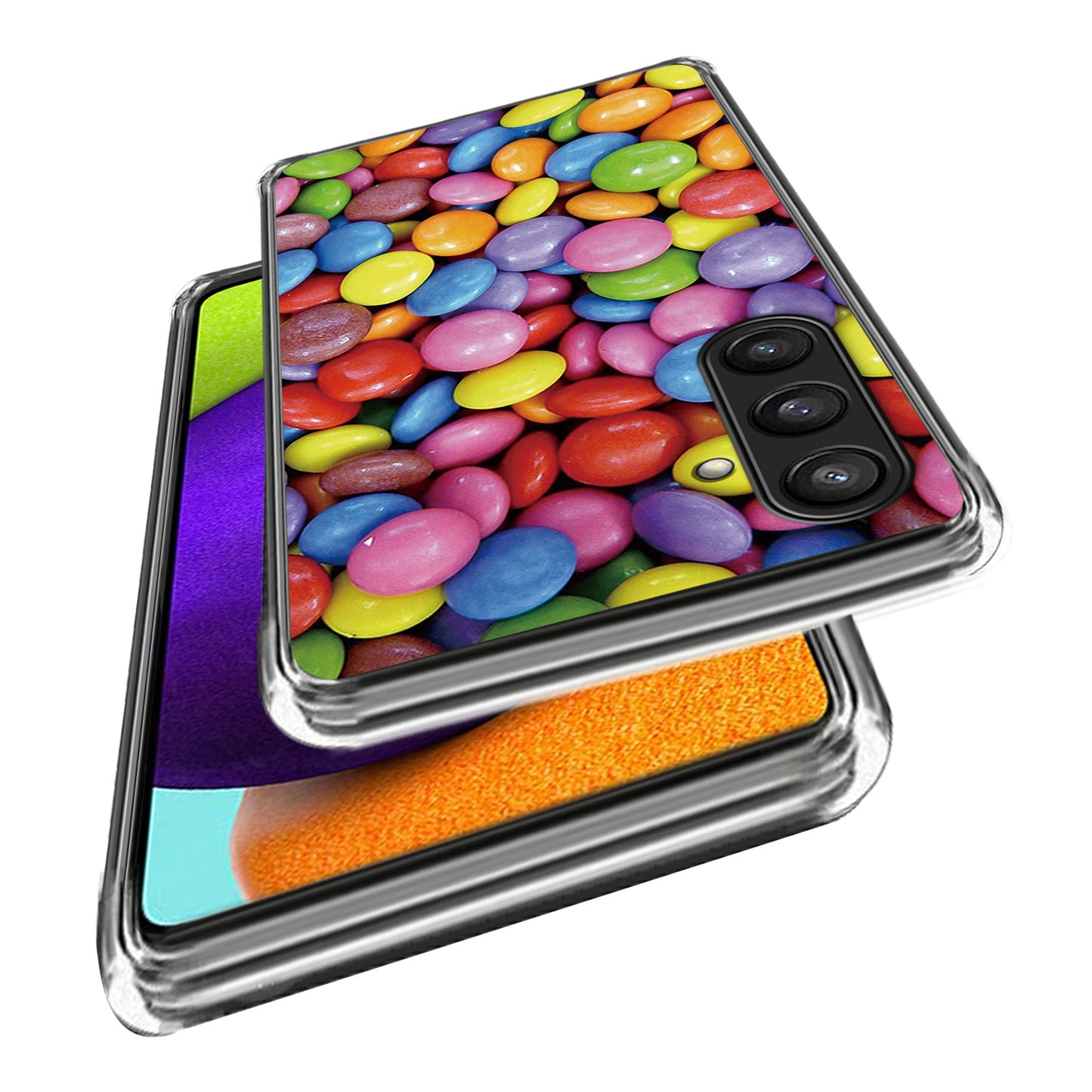 For Samsung Galaxy S24 Phone Case Thin Flexible TPU Back Cover IMD Pattern - Rainbow Candy