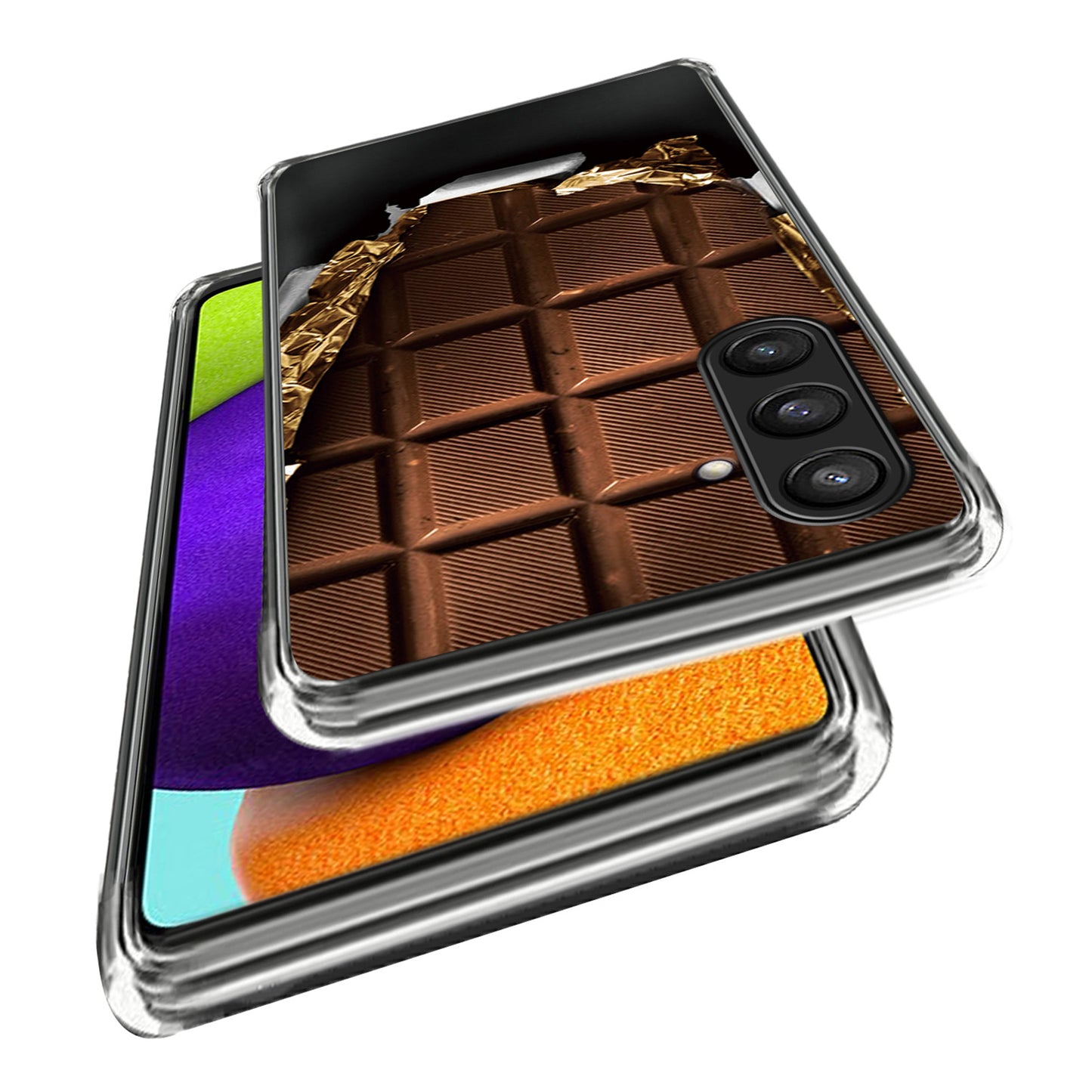 For Samsung Galaxy S24+ Case Pattern Printing Anti-scratch Phone Cover - Chocolate