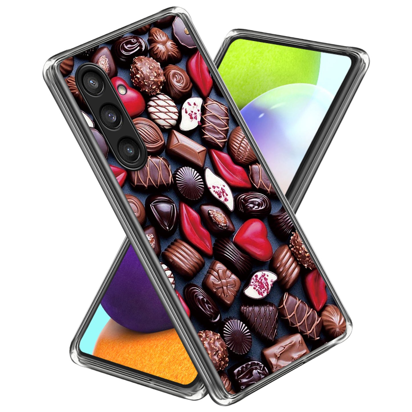 For Samsung Galaxy S24+ Case Pattern Printing Anti-scratch Phone Cover - Creative Chocolates