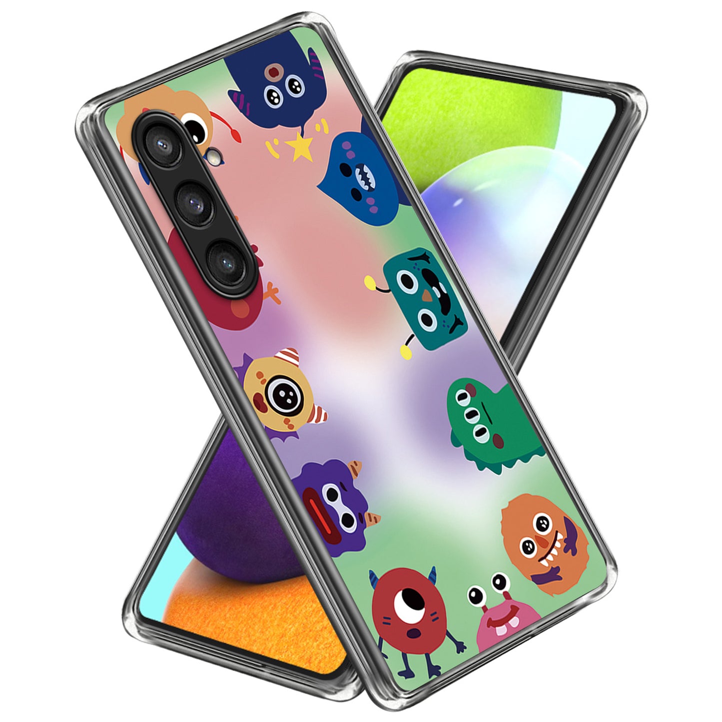 For Samsung Galaxy S24 TPU Phone Case Pattern Printing Protective Cover - Monsters