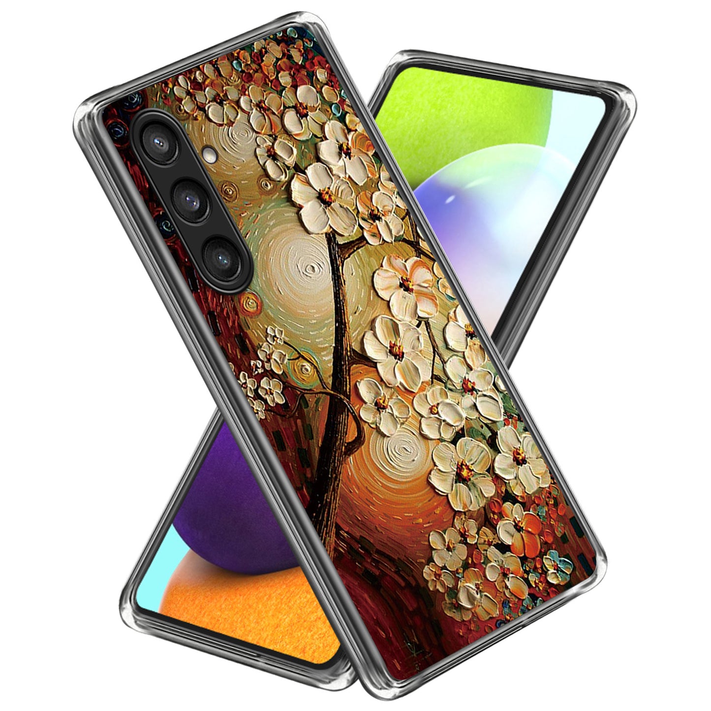 For Samsung Galaxy S24 TPU Phone Case Pattern Printing Protective Cover - Flower