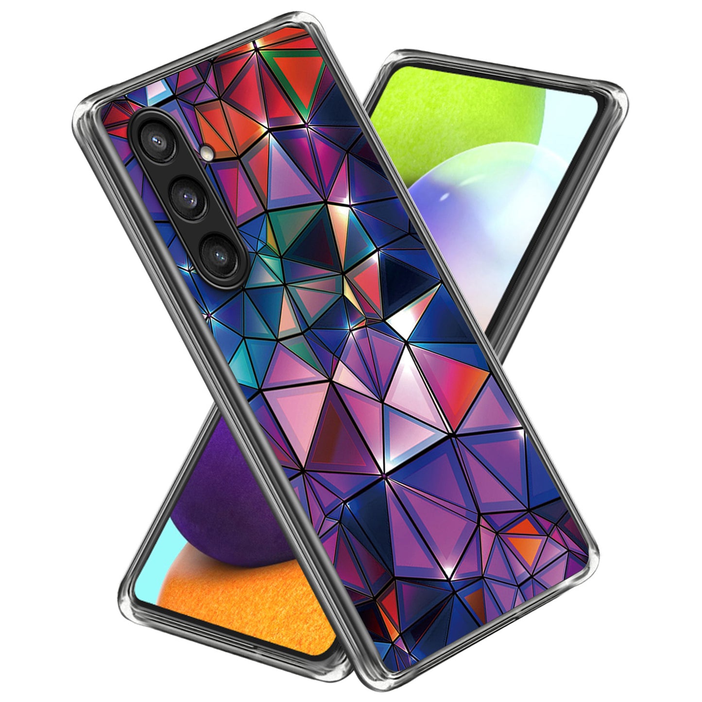 For Samsung Galaxy S24 TPU Phone Case Pattern Printing Protective Cover - Triangle