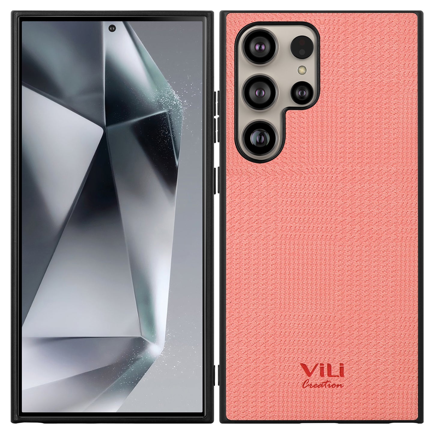 VILI TH Series for Samsung Galaxy S24 Ultra Shockproof Cover Protective Phone Case - Pink