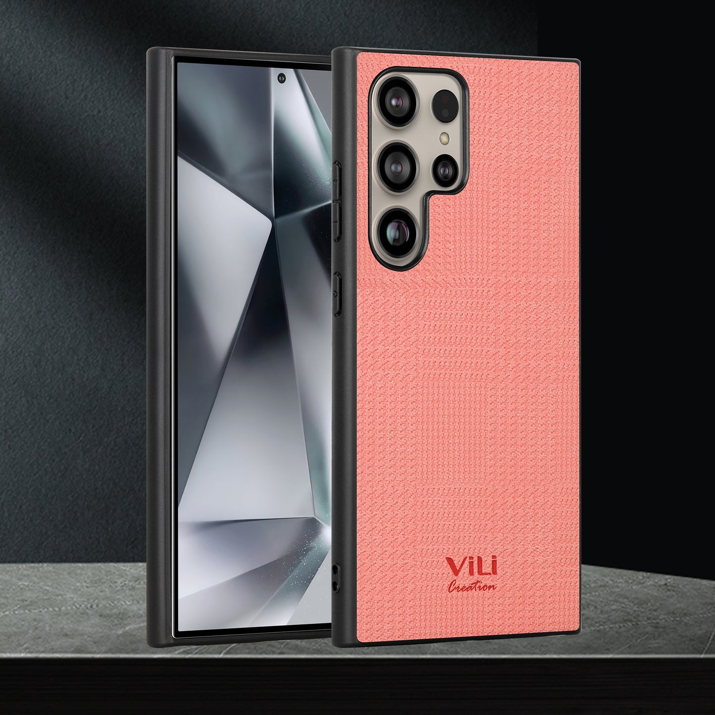 VILI TH Series for Samsung Galaxy S24 Ultra Shockproof Cover Protective Phone Case - Pink