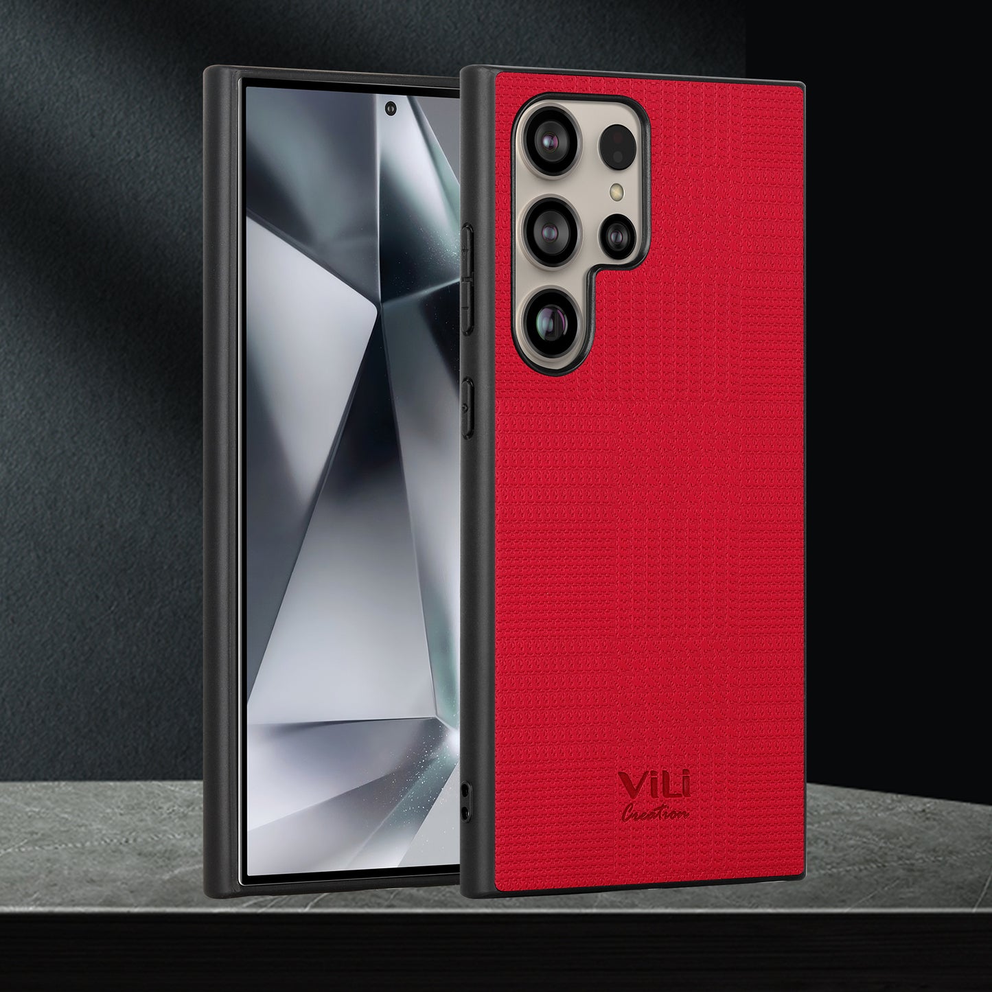 VILI TH Series for Samsung Galaxy S24 Ultra Shockproof Cover Protective Phone Case - Red