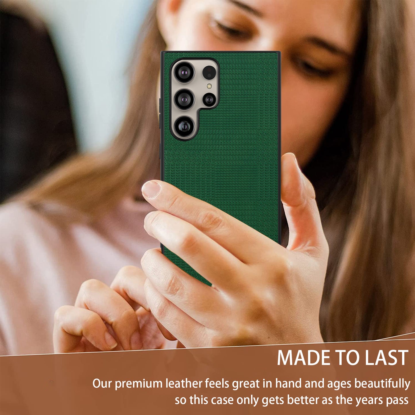 VILI TH Series for Samsung Galaxy S24 Ultra Shockproof Cover Protective Phone Case - Green