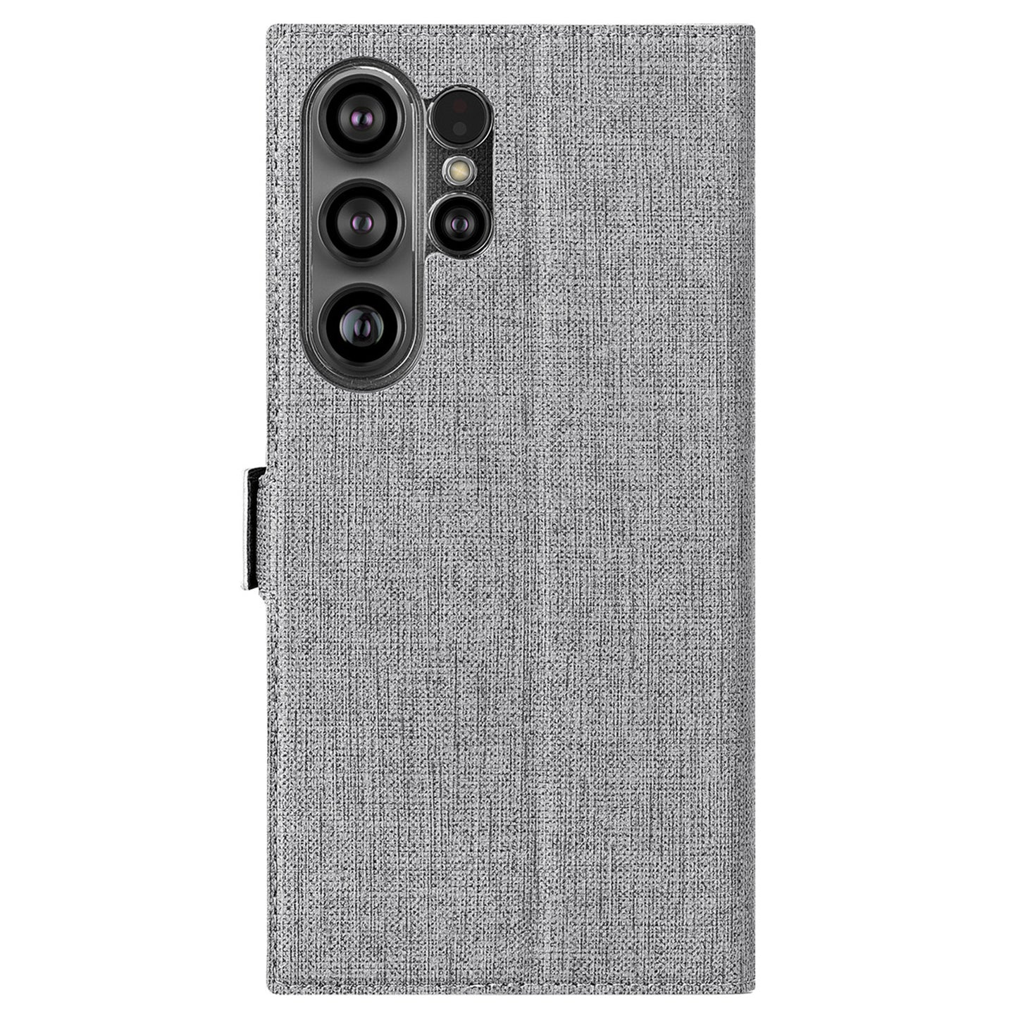 VILI DMK Series for Samsung Galaxy S24 Ultra Wallet Case PU Leather Folio Phone Cover - Grey