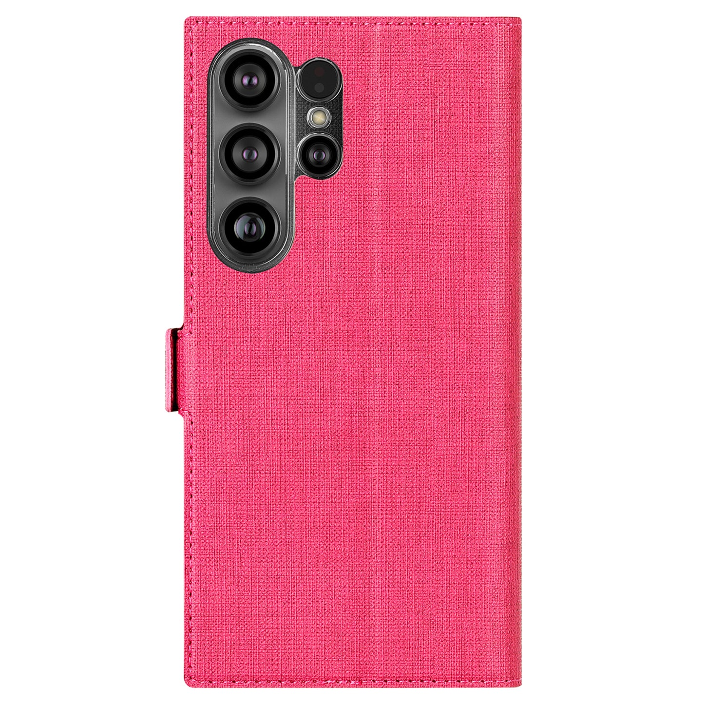 VILI DMK Series for Samsung Galaxy S24 Ultra Wallet Case PU Leather Folio Phone Cover - Rose