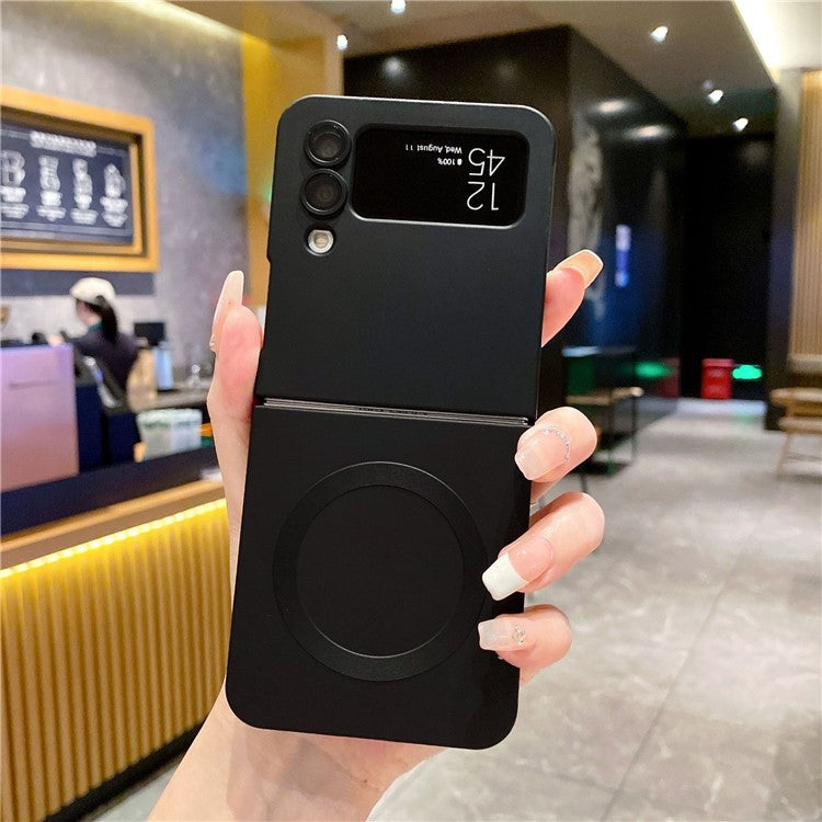 For Samsung Galaxy Z Flip4 5G TPU Case Magnetic Phone Cover - Black
