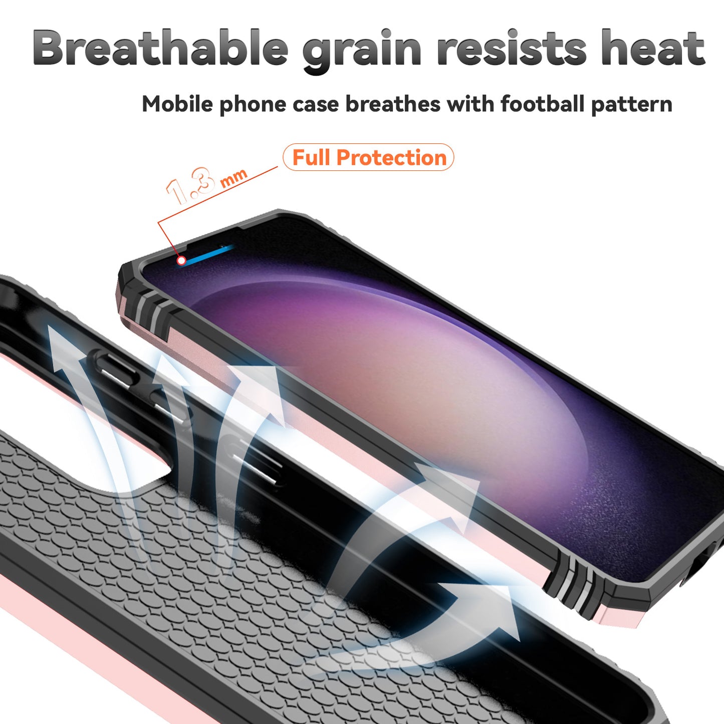 For Samsung Galaxy S24+ Armour Phone Case Camera Protection Kickstand Cover - Rose Gold