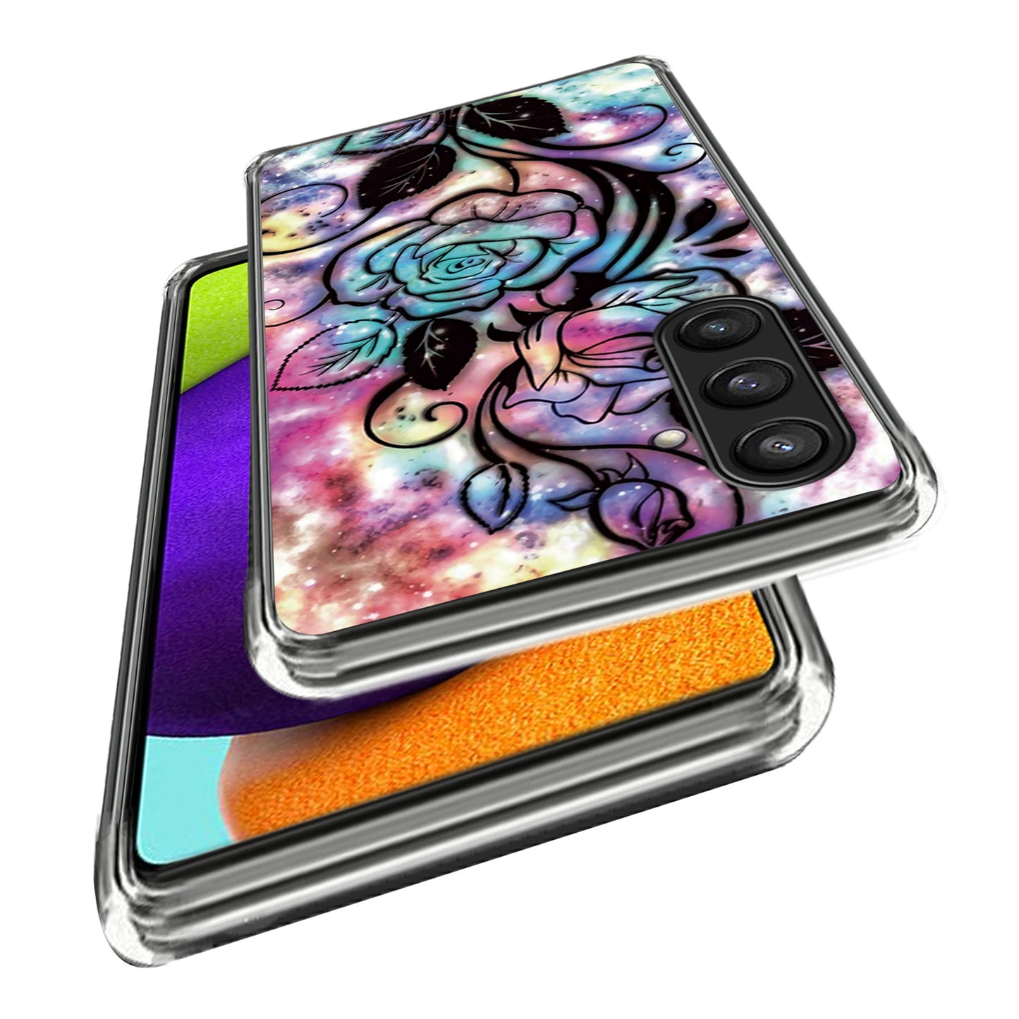 For Samsung Galaxy S24 Case Pattern Flexible TPU Phone Back Cover Shell - Dream Rose