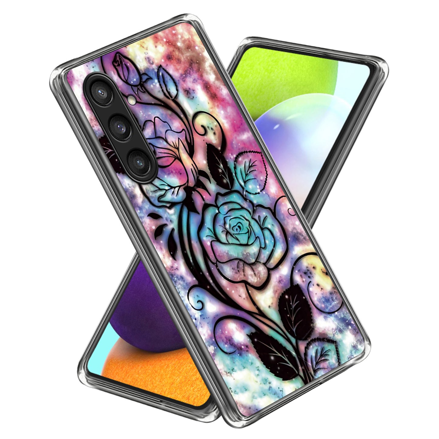 For Samsung Galaxy S24+ TPU Case Slim Fashion Pattern Protective Phone Cover - Dream Rose