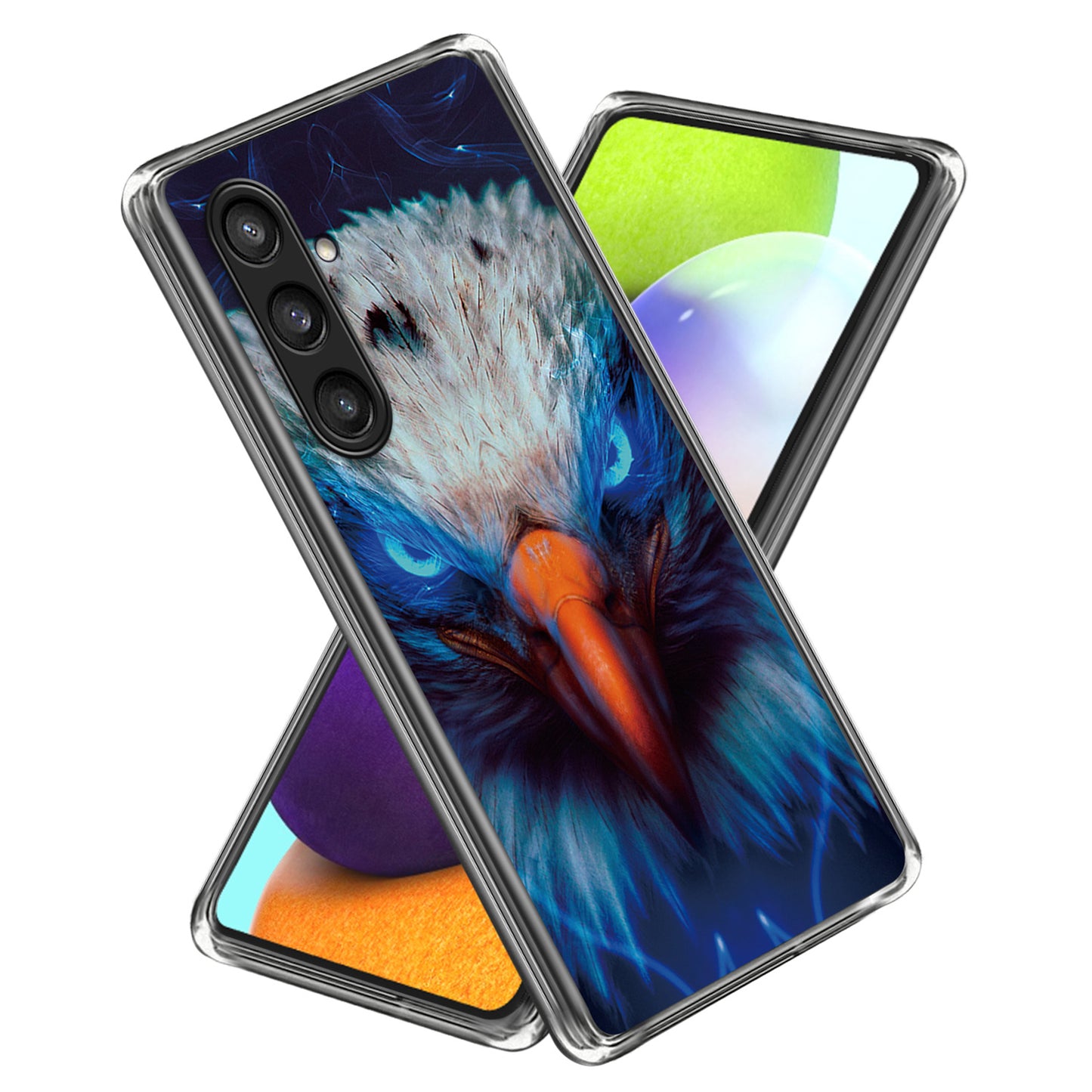 For Samsung Galaxy S24+ TPU Case Slim Fashion Pattern Protective Phone Cover - Falcon