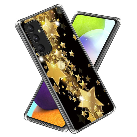 For Samsung Galaxy A05s 4G Phone Case Pattern Slim Design Protective Soft TPU Cover - Golden Stars