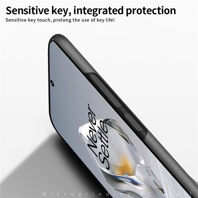 MOFI Shield Matte Series for OnePlus 12 5G Phone Case Ultra Thin PC Back Cover - Grey