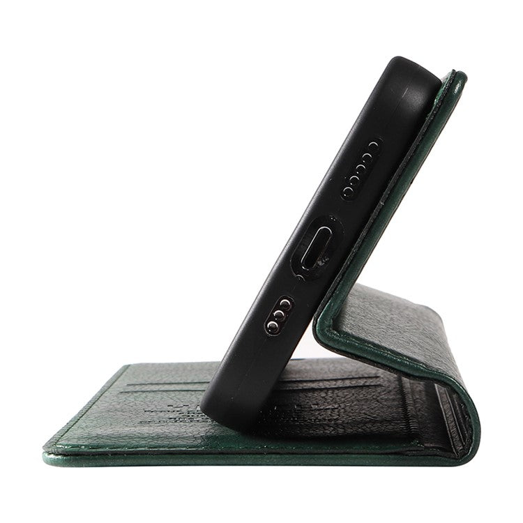 YIKATU YK-006 For Oppo Reno11 Pro 5G (Global) Case Magnetic Auto Closing PU Leather Wallet Phone Cover - Green