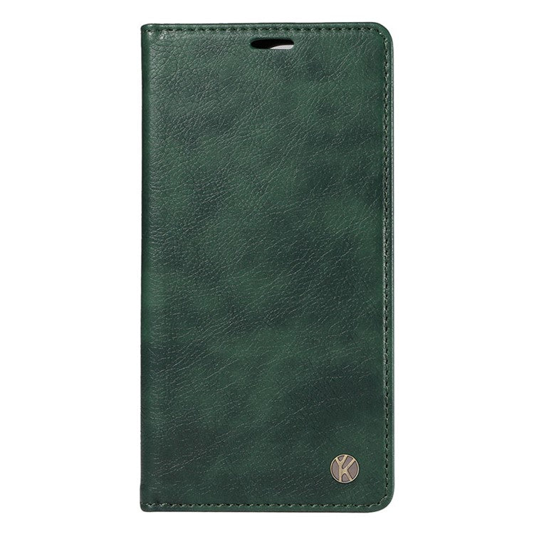 YIKATU YK-006 For Oppo Reno11 Pro 5G (Global) Case Magnetic Auto Closing PU Leather Wallet Phone Cover - Green