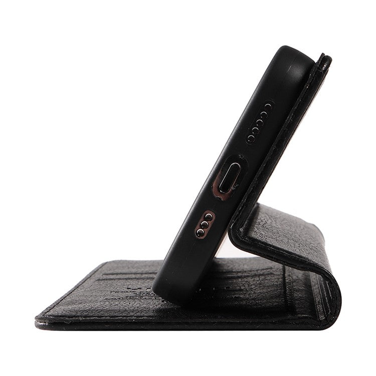YIKATU YK-006 For Oppo Reno11 Pro 5G (Global) Case Magnetic Auto Closing PU Leather Wallet Phone Cover - Black