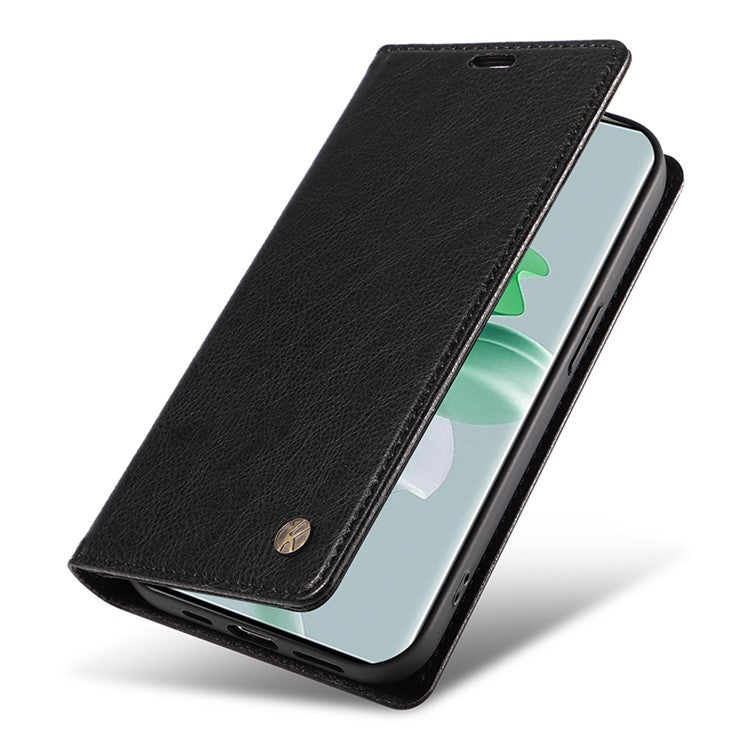 YIKATU YK-006 For Oppo Reno11 Pro 5G (Global) Case Magnetic Auto Closing PU Leather Wallet Phone Cover - Black