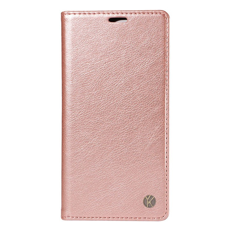 YIKATU YK-006 For Oppo Reno11 Pro 5G (Global) Case Magnetic Auto Closing PU Leather Wallet Phone Cover - Rose Gold