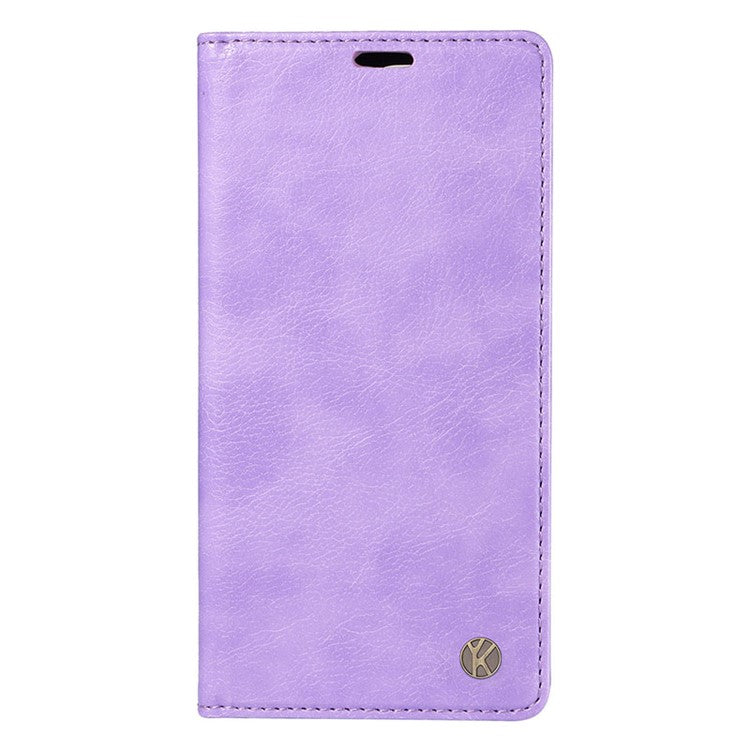 YIKATU YK-006 For Oppo Reno11 Pro 5G (Global) Case Magnetic Auto Closing PU Leather Wallet Phone Cover - Purple