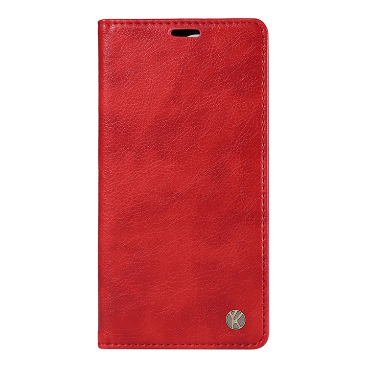 YIKATU YK-006 For Oppo Reno11 Pro 5G (Global) Case Magnetic Auto Closing PU Leather Wallet Phone Cover - Red